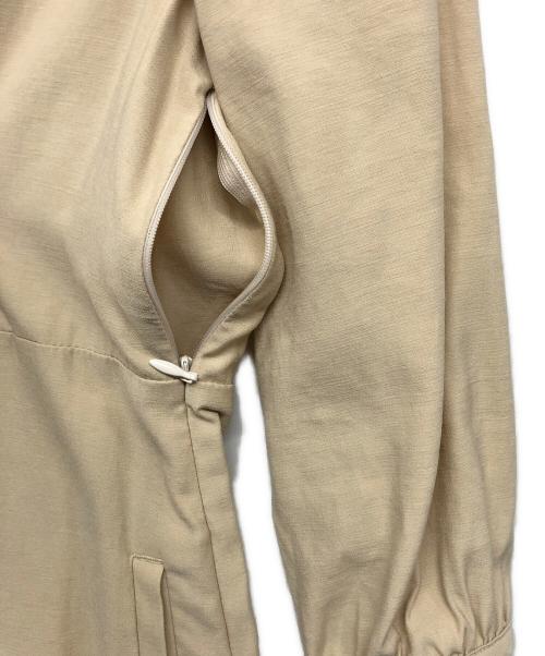 nano・universe（ナノ・ユニバース）nano・universe (ナノ・ユニバース) 変形半袖ワンピース ベージュ サイズ:36の古着・服飾アイテム