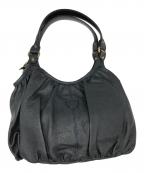 Felisiフェリージ）の古着「レザーハンドバッグ」｜ネイビー