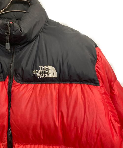 THE NORTH FACE（ザ ノース フェイス）THE NORTH FACE (ザ ノース フェイス) ヌプシダウンジャケット ブラック×レッド サイズ:ＸＸＬの古着・服飾アイテム