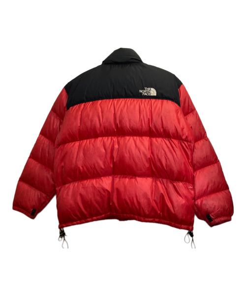 THE NORTH FACE（ザ ノース フェイス）THE NORTH FACE (ザ ノース フェイス) ヌプシダウンジャケット ブラック×レッド サイズ:ＸＸＬの古着・服飾アイテム