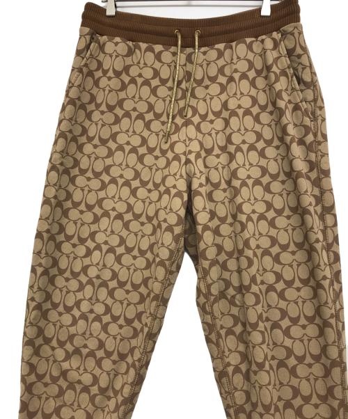 COACH（コーチ）COACH (コーチ) シグネチャースウェットパンツ ブラウン サイズ:Ｌの古着・服飾アイテム