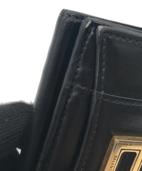 BALENCIAGA（バレンシアガ）BALENCIAGA (バレンシアガ) HOURGLASS mini wallet ブラックの古着・服飾アイテム