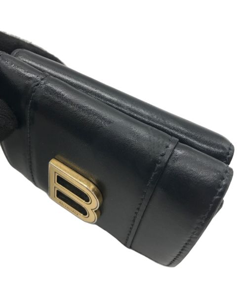 BALENCIAGA（バレンシアガ）BALENCIAGA (バレンシアガ) HOURGLASS mini wallet ブラックの古着・服飾アイテム