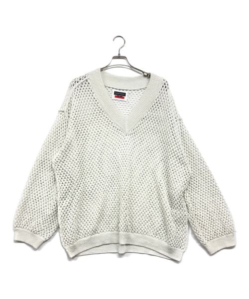 MAISON SPECIAL（メゾンスペシャル）MAISON SPECIAL (メゾンスペシャル) Vネックニットプルオーバーニット ホワイト サイズ:2の古着・服飾アイテム