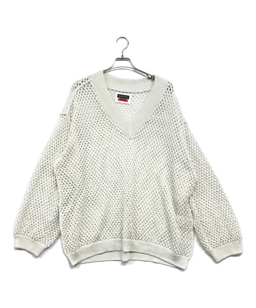 MAISON SPECIAL（メゾンスペシャル）MAISON SPECIAL (メゾンスペシャル) Vネックニットプルオーバーニット ホワイト サイズ:2の古着・服飾アイテム