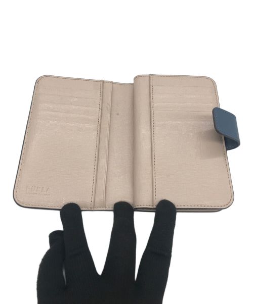 FURLA（フルラ）FURLA (フルラ) 2つ折り財布 ブルーの古着・服飾アイテム