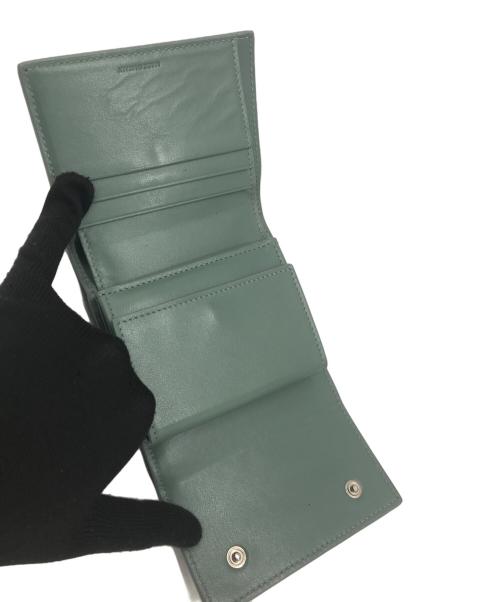CELINE（セリーヌ）CELINE (セリーヌ) スモールトリフォールドウォレット グリーンの古着・服飾アイテム
