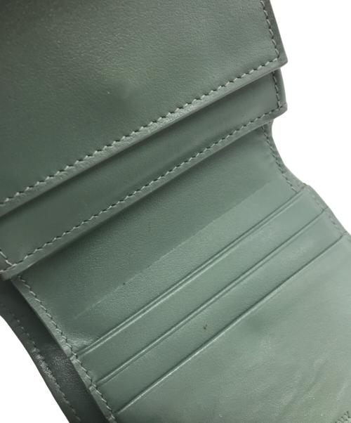 CELINE（セリーヌ）CELINE (セリーヌ) スモールトリフォールドウォレット グリーンの古着・服飾アイテム