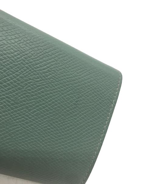 CELINE（セリーヌ）CELINE (セリーヌ) スモールトリフォールドウォレット グリーンの古着・服飾アイテム