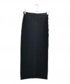 ISSEY MIYAKEイッセイミヤケ）の古着「レースプリーツスカート」｜ブラック