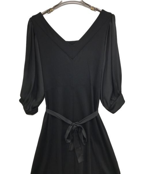 GRACE CLASS（グレースクラス）GRACE CLASS (グレースクラス) サテン切替ジャージマキシワンピース ブラック サイズ:Sの古着・服飾アイテム