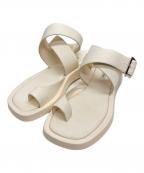GIA BORGHINIジア・ボルギーニ）の古着「ANKLE STRAPサンダル」｜ホワイト