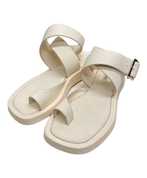 GIA BORGHINI（ジア・ボルギーニ）GIA BORGHINI (ジア・ボルギーニ) ANKLE STRAPサンダル ホワイト サイズ:36の古着・服飾アイテム
