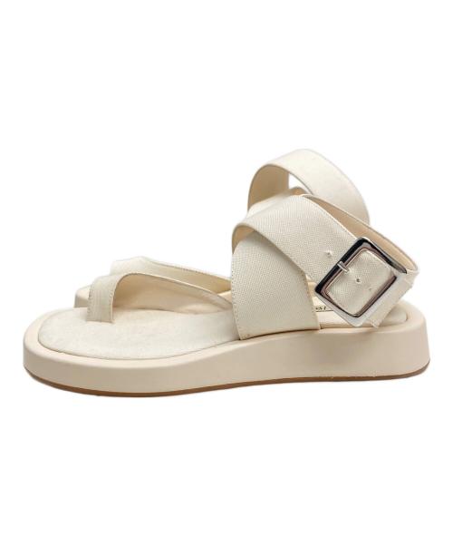 GIA BORGHINI（ジア・ボルギーニ）GIA BORGHINI (ジア・ボルギーニ) ANKLE STRAPサンダル ホワイト サイズ:36の古着・服飾アイテム