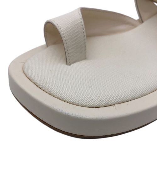 GIA BORGHINI（ジア・ボルギーニ）GIA BORGHINI (ジア・ボルギーニ) ANKLE STRAPサンダル ホワイト サイズ:36の古着・服飾アイテム
