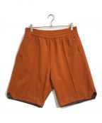 Engineered Garmentsエンジニアドガーメンツ）の古着「鹿の子センターシームハーフパンツ」｜オレンジ