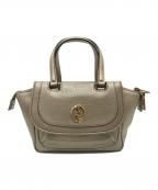 GUCCIグッチ）の古着「ダブルGディティール ロゴハンドバッグ」｜ゴールド