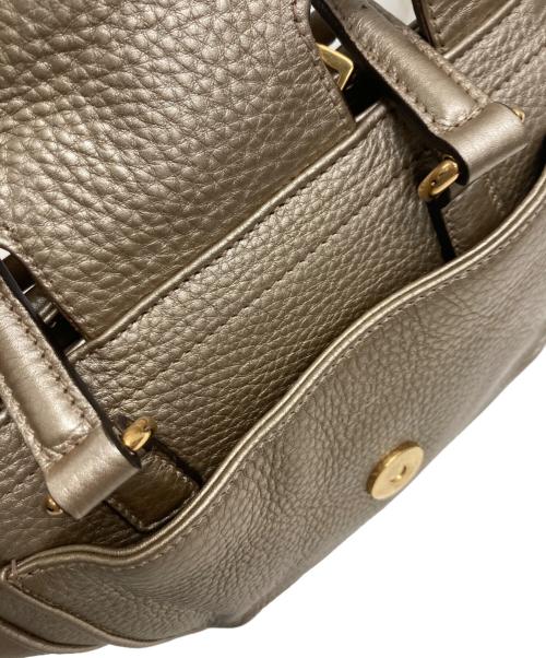 GUCCI（グッチ）GUCCI (グッチ) ダブルGディティール ロゴハンドバッグ ゴールドの古着・服飾アイテム