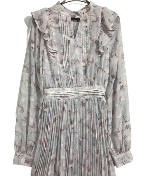 Rose Muse（ロゼミューズ）Rose Muse (ロゼミューズ) sheer floral one-piece パープル サイズ:Mの古着・服飾アイテム