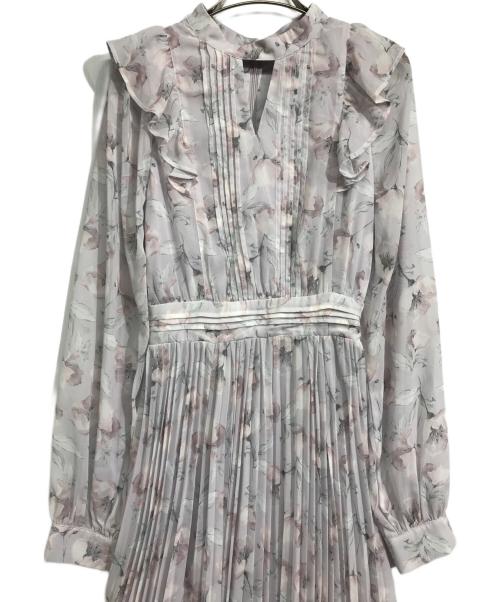 Rose Muse（ロゼミューズ）Rose Muse (ロゼミューズ) sheer floral one-piece パープル サイズ:Mの古着・服飾アイテム