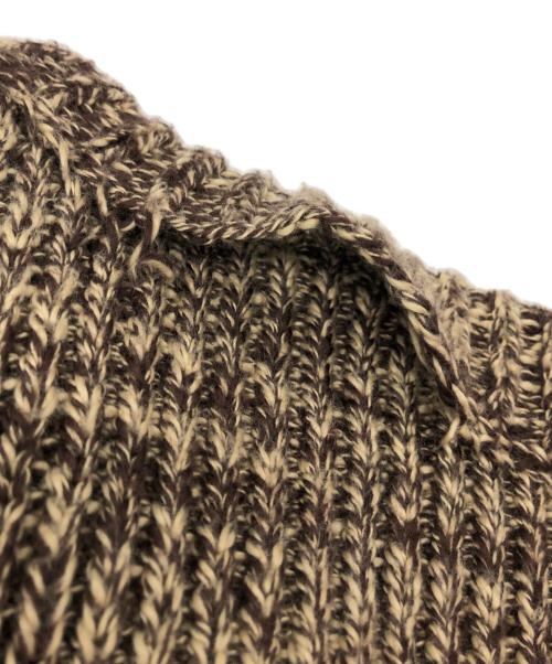 RRL（ダブルアールエル）RRL (ダブルアールエル) コットンクルーネックニット ブラウン サイズ:Lの古着・服飾アイテム