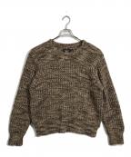 RRLダブルアールエル）の古着「コットンクルーネックニット」｜ブラウン
