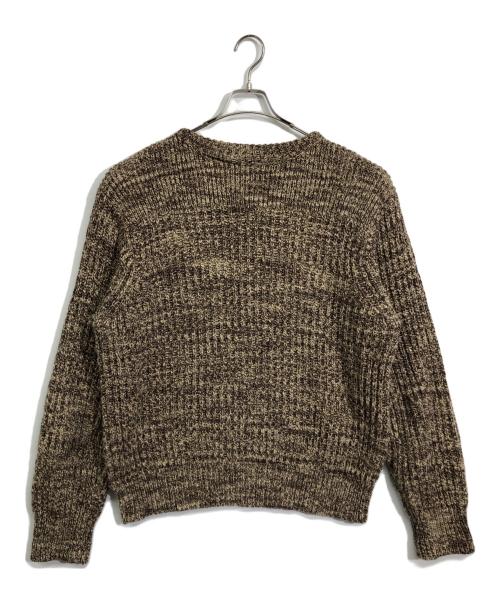 RRL（ダブルアールエル）RRL (ダブルアールエル) コットンクルーネックニット ブラウン サイズ:XLの古着・服飾アイテム
