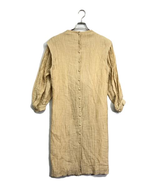 muller of yoshiokubo（ミュラーオブヨシオクボ）muller of yoshiokubo (ミュラーオブヨシオクボ) スウェルジャガードワンピース ベージュ サイズ:36の古着・服飾アイテム