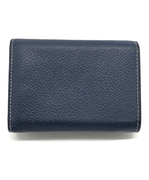 Saint Laurent Paris（サンローランパリ）Saint Laurent Paris (サンローランパリ) コンパクトウォレット ネイビーの古着・服飾アイテム