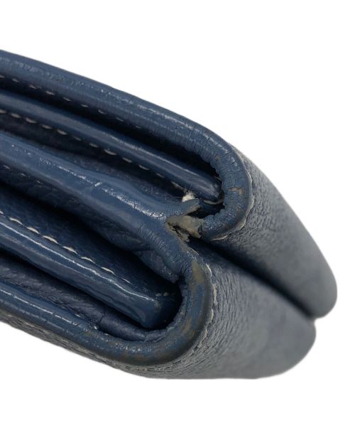 Saint Laurent Paris（サンローランパリ）Saint Laurent Paris (サンローランパリ) コンパクトウォレット ネイビーの古着・服飾アイテム