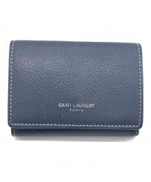 Saint Laurent Paris（サンローランパリ）の古着「コンパクトウォレット」｜ネイビー
