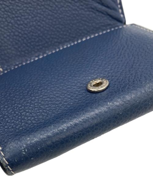 Saint Laurent Paris（サンローランパリ）Saint Laurent Paris (サンローランパリ) コンパクトウォレット ネイビーの古着・服飾アイテム