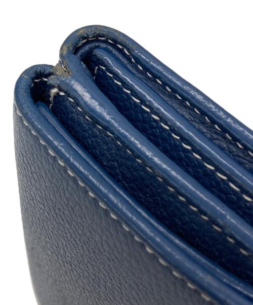 Saint Laurent Paris（サンローランパリ）Saint Laurent Paris (サンローランパリ) コンパクトウォレット ネイビーの古着・服飾アイテム