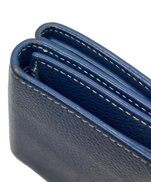 Saint Laurent Paris（サンローランパリ）Saint Laurent Paris (サンローランパリ) コンパクトウォレット ネイビーの古着・服飾アイテム