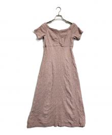 Snidel（スナイデル）の古着「オフショルワンピース」｜ピンク