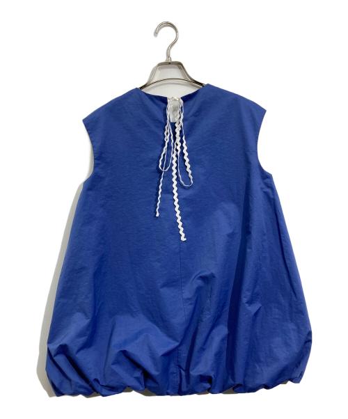 miele grande（ミエーレグランデ）miele grande (ミエーレグランデ) バルーンブラウス ブルー サイズ:38の古着・服飾アイテム