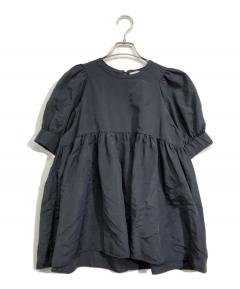 yori  ラウンドカラードレスブラウス 36 中古・古着通販】yori (ヨリ) ラウンドカラードレス ブラウス ブラック