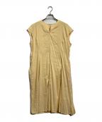 23区ニジュウサンク）の古着「ノースリーブワンピース」｜イエロー