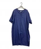 assietteアシェット）の古着「半袖リネンワンピース」｜パープル