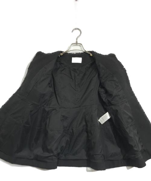 CELFORD（セルフォード）CELFORD (セルフォード) ペプラムハーフスリーブジャケット ブラック サイズ:38の古着・服飾アイテム