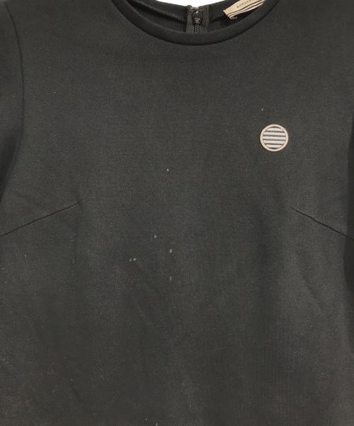 BORDERS at BALCONY（ボーダーズアットバルコニー）BORDERS AT BALCONY (ボーダーズアットバルコニー) POLKA DOT MIDI DRESS ブラック サイズ:36の古着・服飾アイテム