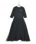 BORDERS AT BALCONY（ボーダーズアットバルコニー）の古着「POLKA DOT MIDI DRESS」｜ブラック