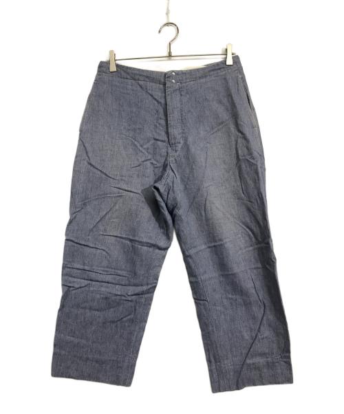 COMOLI（コモリ）COMOLI (コモリ) バックストラップパンツ スカイブルー サイズ:1の古着・服飾アイテム
