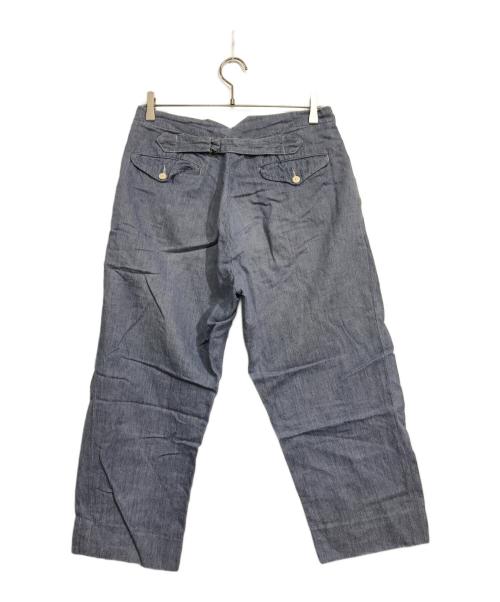 COMOLI（コモリ）COMOLI (コモリ) バックストラップパンツ スカイブルー サイズ:1の古着・服飾アイテム