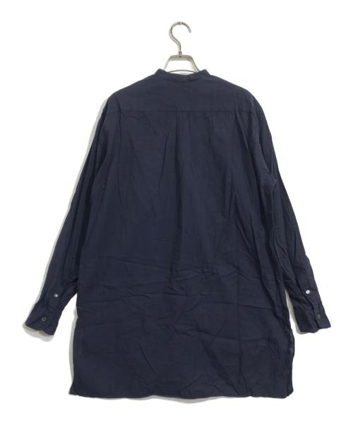 COMOLI（コモリ）COMOLI (コモリ) ベタシャン バンドカラーシャツ ネイビー サイズ:1の古着・服飾アイテム