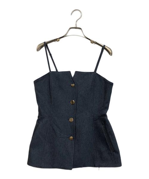 JUSGLITTY（ジャスグリッティー）JUSGLITTY (ジャスグリッティー) マルチ釦ビスチェ ネイビー サイズ:1の古着・服飾アイテム