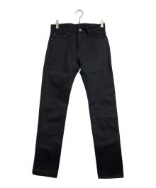 WAKO（ワコー）の古着「RIVER TIGHT FIT SELVEDGE JEANS "Black"/リバー　タイト　フィット　セルビッジ　ジーンズ　ブラック」｜ブラック