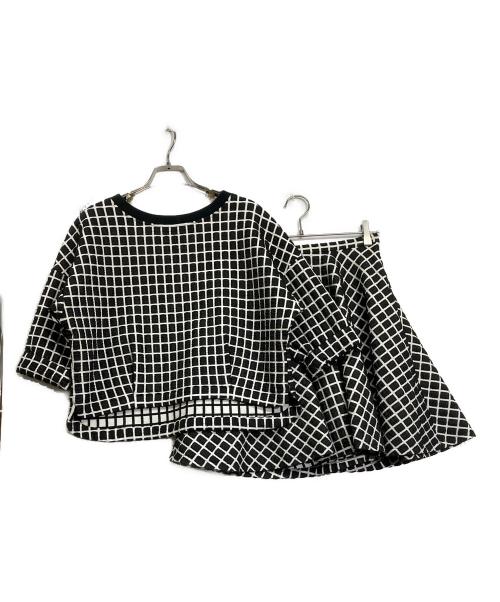 Diagram GRACE CONTINENTAL（ダイアグラム グレースコンチネンタル）Diagram GRACE CONTINENTAL (ダイアグラム グレースコンチネンタル) セットアップブラウス ブラック サイズ:36の古着・服飾アイテム