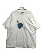 BALENCIAGAバレンシアガ）の古着「プラネットプリントダブルスリーブTシャツ」｜ホワイト