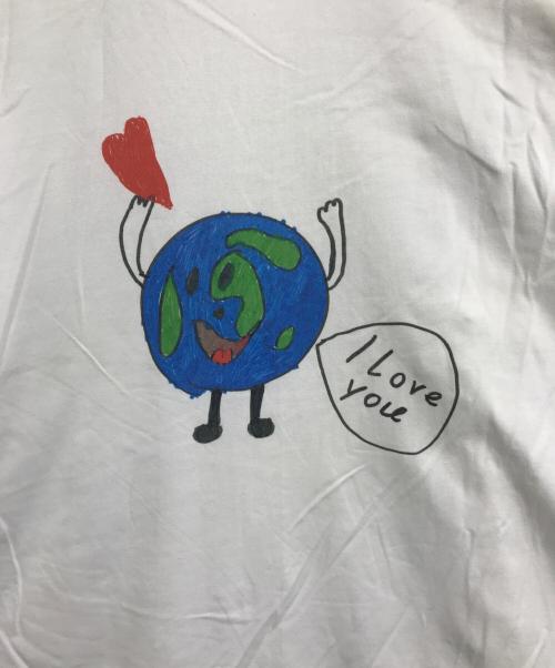 BALENCIAGA（バレンシアガ）BALENCIAGA (バレンシアガ) プラネットプリントダブルスリーブTシャツ ホワイト サイズ:XSの古着・服飾アイテム